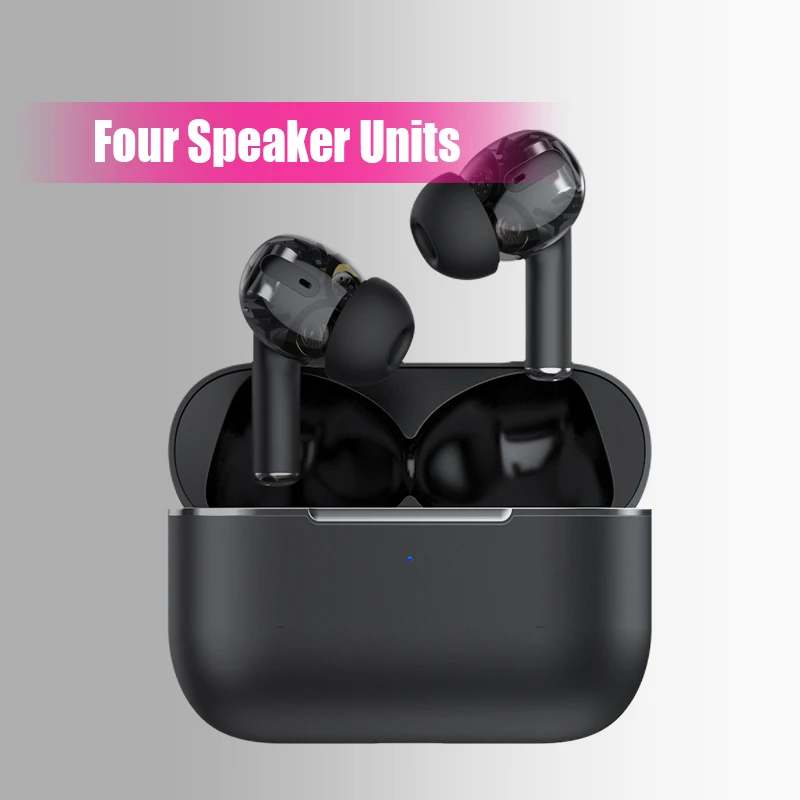 TWS Bluetooth Earphones True Wireless Noise Reduction Headphones Liquid Silicone Earbuds Four Speaker Units Headset PK Pro 3
TWS Bluetooth Earphones True Wireless Noise Reduction Headphones Liquid Silicone Earbuds Four Speaker Units Headset PK Pro 3