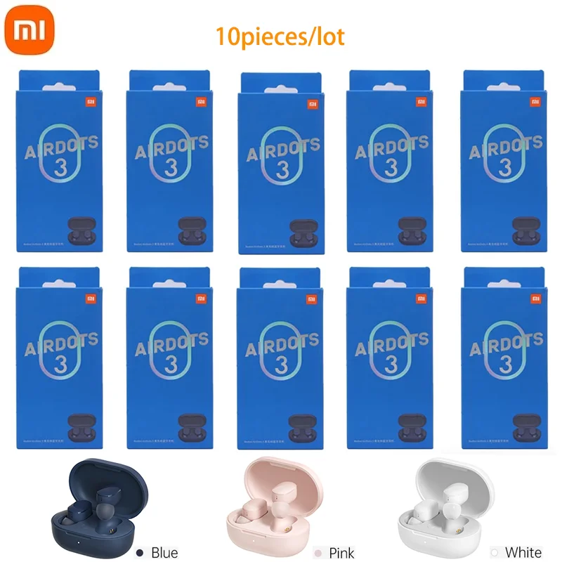 10 pcs Xiaomi Redmi AirDots 3 TWS True Wireless Bluetooth In-ear Earphone aptX Adaptive Stereo Bass With Mic Handsfree Buds
10 pcs Xiaomi Redmi AirDots 3 TWS True Wireless Bluetooth In-ear Earphone aptX Adaptive Stereo Bass With Mic Handsfree Buds