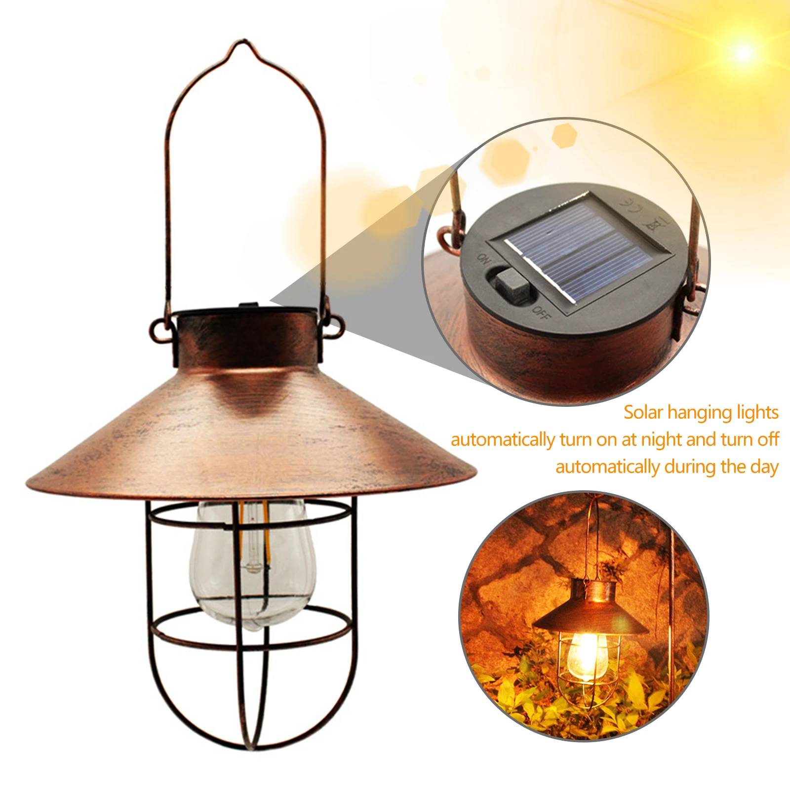 Solar LED Lights garden decoration outdoor Hanging Lanterns Lamp, Waterproof Solar Powered Lights with Hook for Pathway, Yard
Solar LED Lights garden decoration outdoor Hanging Lanterns Lamp, Waterproof Solar Powered Lights with Hook for Pathway, Yard