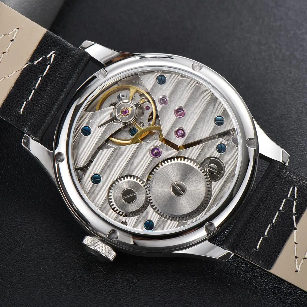 Parnis 44mm Black Dial Mechanical Mens Watch ST3600 Hand Winding Movement Leather Band Round Case Male Wristwatch
Parnis 44mm Black Dial Mechanical Mens Watch ST3600 Hand Winding Movement Leather Band Round Case Male Wristwatch