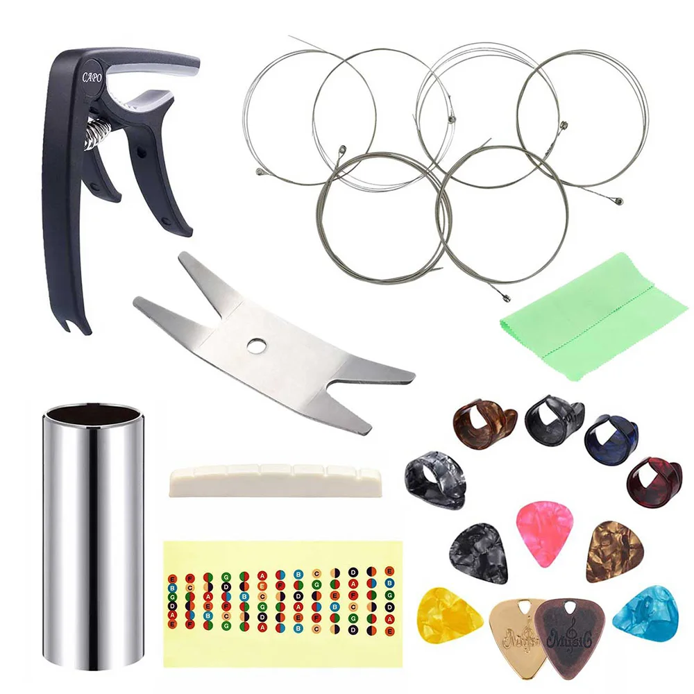 Guitar Capo Strings Picks Saddle Spanner Electric Guitar Accessories Set for Guitar Beginners guitar accessories guitar capo
Guitar Capo Strings Picks Saddle Spanner Electric Guitar Accessories Set for Guitar Beginners guitar accessories guitar capo