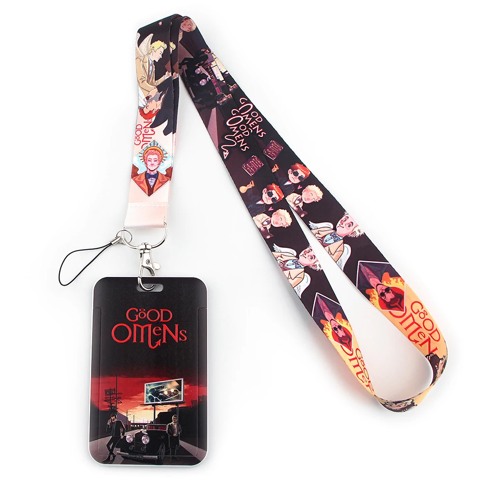 FD0214 Good Omen Fashion Lanyards Id Badge Holder For Student Card Cover Business Card With Lanyard
FD0214 Good Omen Fashion Lanyards Id Badge Holder For Student Card Cover Business Card With Lanyard