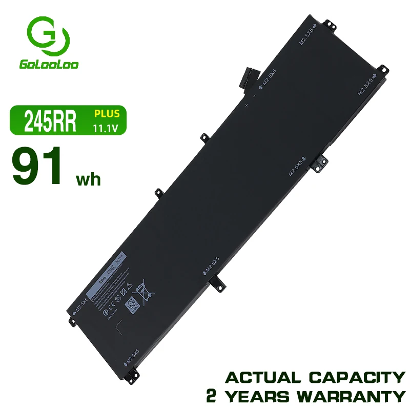 Аккумулятор Golooloo 11,1 V 91WH/8190MAH 245RR для ноутбука Dell M3800 XPS15 9530 9535 T0TRM
Аккумулятор Golooloo 11,1 V 91WH/8190MAH 245RR для ноутбука Dell M3800 XPS15 9530 9535 T0TRM