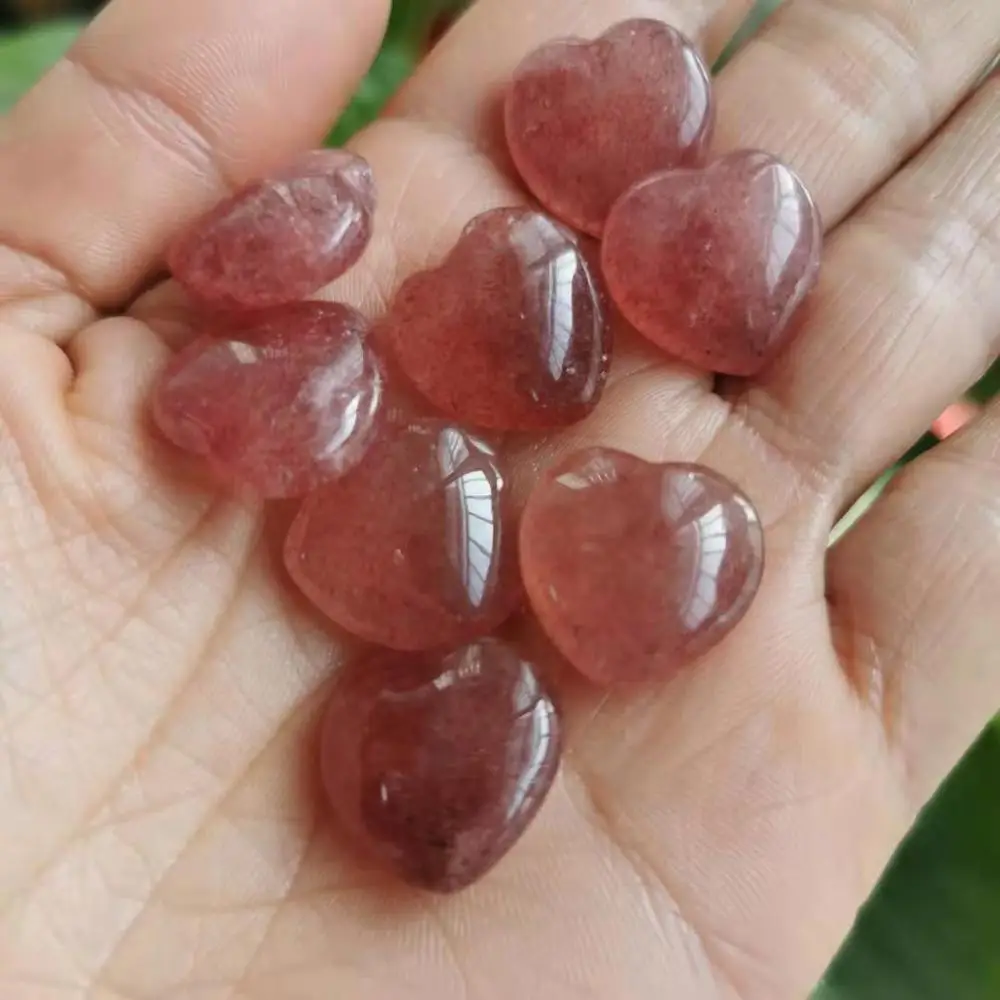 15mm Natural strawberry quartz mini heart quartz crystal heart for necklace or pendant
15mm Natural strawberry quartz mini heart quartz crystal heart for necklace or pendant