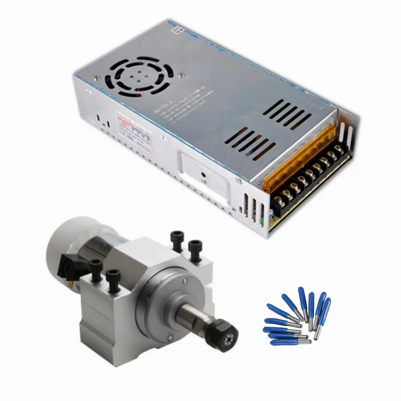 CNC Milling Machine Tool 300W Spindle Motor DC Air Cooled Switching Power Supply Motor Driver 52MM Clamp ER11 Collet Router Kits
CNC Milling Machine Tool 300W Spindle Motor DC Air Cooled Switching Power Supply Motor Driver 52MM Clamp ER11 Collet Router Kits