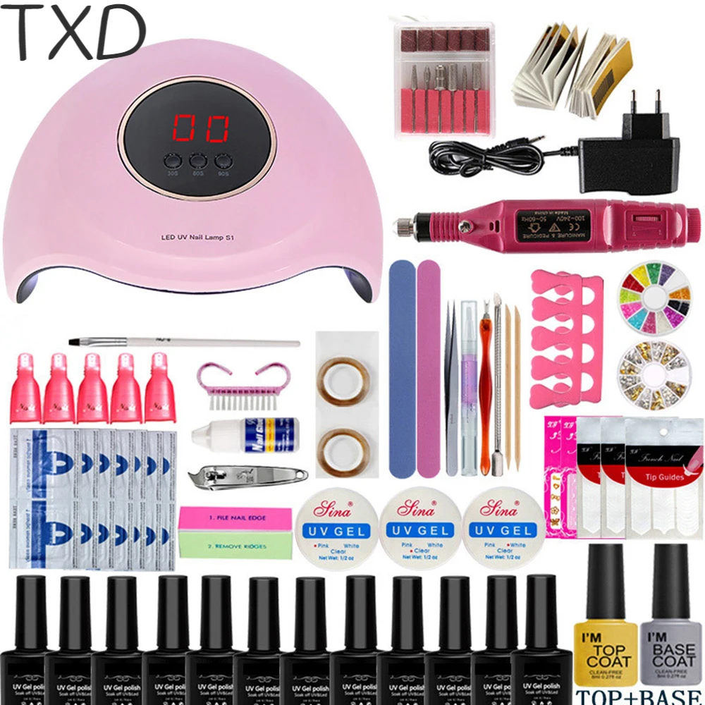 TXD Electric Drill Nail Tool Set Uv Led Lamp Dryer Nail Polish Polishing Set with Nail Remover Nail Tool
TXD Electric Drill Nail Tool Set Uv Led Lamp Dryer Nail Polish Polishing Set with Nail Remover Nail Tool