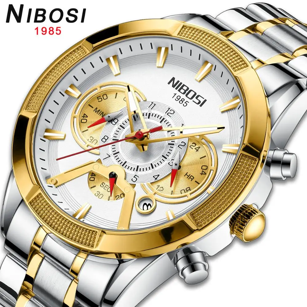 NIBOSI Men Watches Top Luxury Brand Men's Quartz Wrist Watch Gold Fashion Casual Clock Military Wristwatches Relogio Masculino
NIBOSI Men Watches Top Luxury Brand Men's Quartz Wrist Watch Gold Fashion Casual Clock Military Wristwatches Relogio Masculino