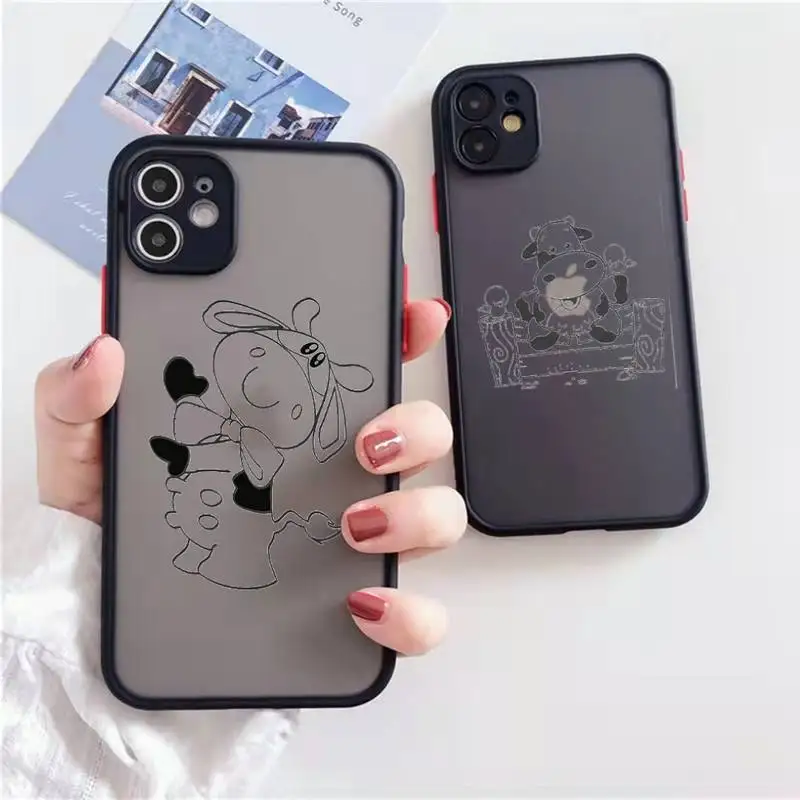 Cow pig animal simple line Phone Case matte transparent For iphone 7 8 11 12 13 plus mini x xs xr pro max cover
Cow pig animal simple line Phone Case matte transparent For iphone 7 8 11 12 13 plus mini x xs xr pro max cover