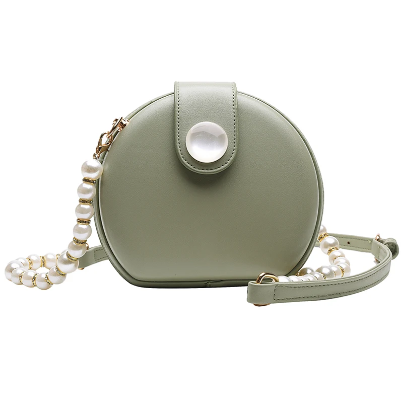 Elegant Female Round Bag Summer New Quality PU Leather Women's Designer Handbag Pearl Chain Shoulder Messenger Bag Purses #30
Elegant Female Round Bag Summer New Quality PU Leather Women's Designer Handbag Pearl Chain Shoulder Messenger Bag Purses #30