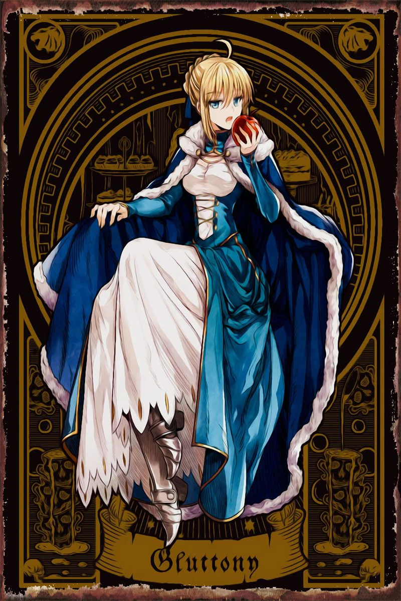 Жестяные таблички Fate Grand Order Card 6, декор для стен, винтажный металлический знак в стиле ретро, для дома, клуба, мужской пещеры
Жестяные таблички Fate Grand Order Card 6, декор для стен, винтажный металлический знак в стиле ретро, для дома, клуба, мужской пещеры