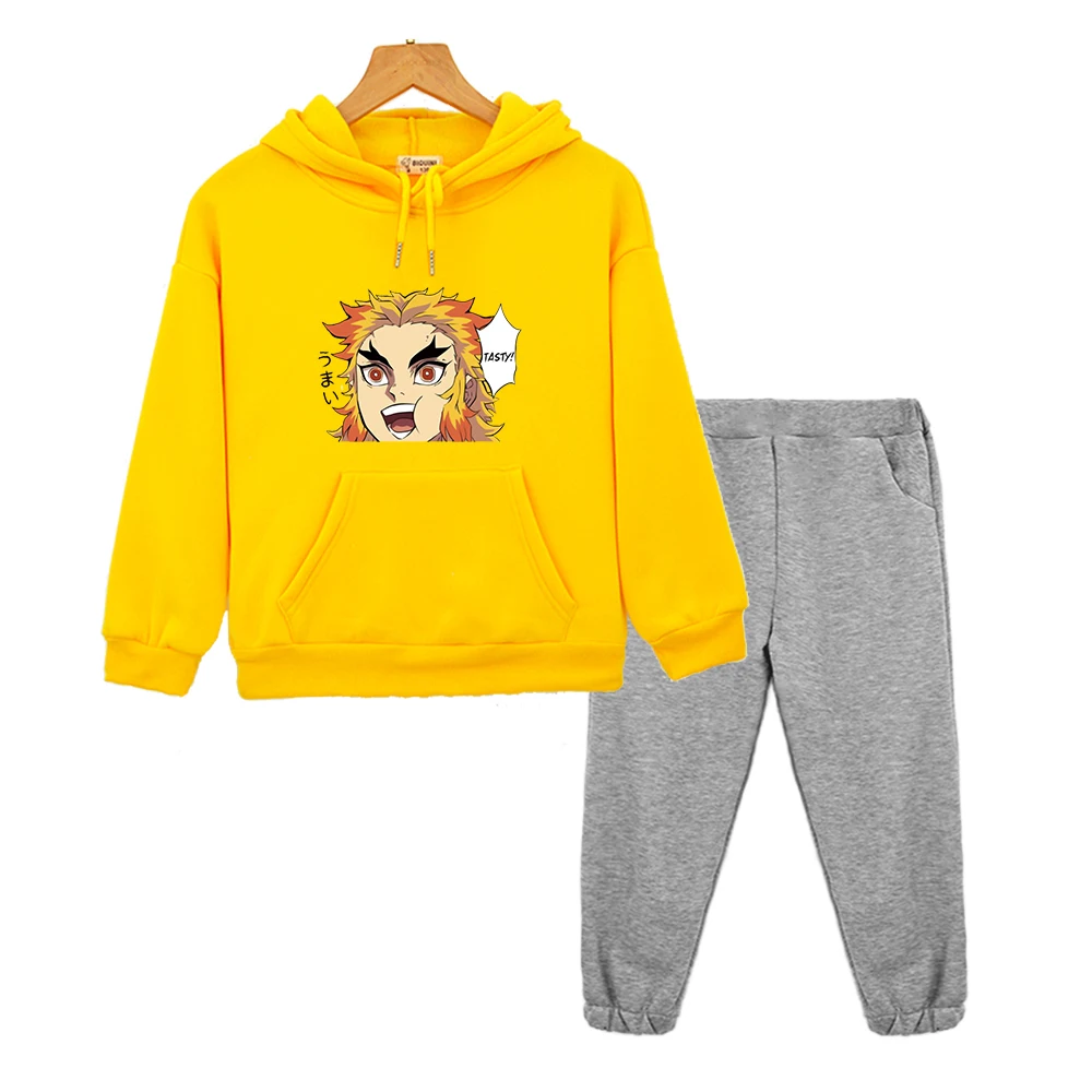 Kids Suit Demon Slayer Rengoku Kyoujurou Hoodies Set Japan Kawaii Clothes Streetwear Boys Winter Wram Cartoon Girls Casual Pants
Kids Suit Demon Slayer Rengoku Kyoujurou Hoodies Set Japan Kawaii Clothes Streetwear Boys Winter Wram Cartoon Girls Casual Pants
