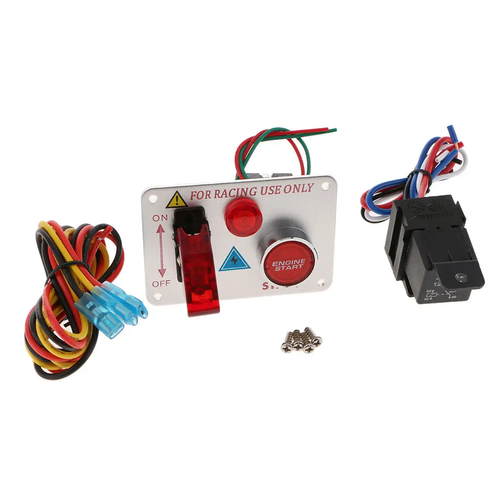 Switch Panel Engine Start Button LED Toggle Carbon Race Car 12V-24V Ignition
Switch Panel Engine Start Button LED Toggle Carbon Race Car 12V-24V Ignition