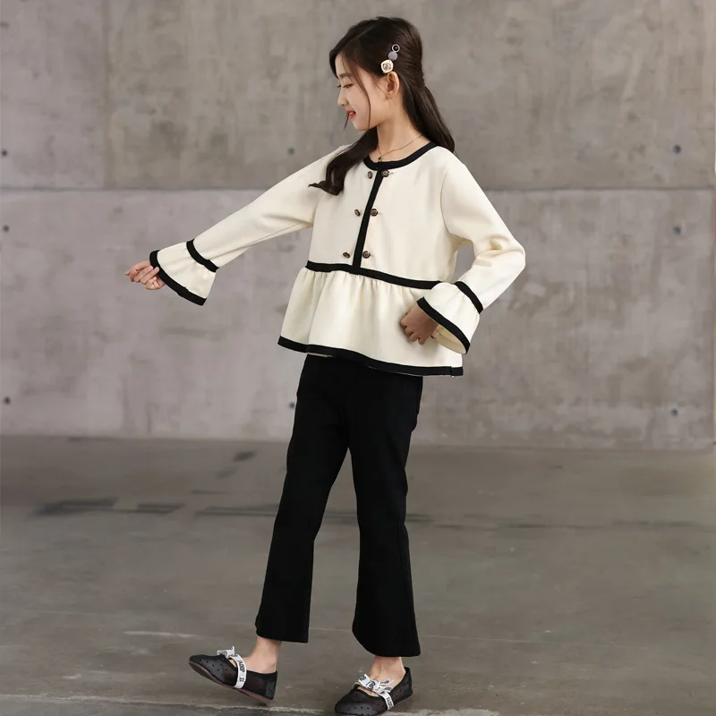 Casual Girls Sets Children Long Sleeve Shirts and Flares Pants 2 Pcs Suits Boutique Kids Clothing Set 6 8 10 12 14 16 Years
Casual Girls Sets Children Long Sleeve Shirts and Flares Pants 2 Pcs Suits Boutique Kids Clothing Set 6 8 10 12 14 16 Years