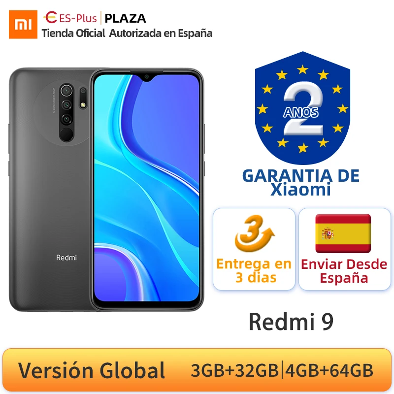 Глобальная версия Xiaomi Redmi 9 4GB 64GB смартфон Helio G80 Octa Core 13MP Quad камера 6 53 "FHD +