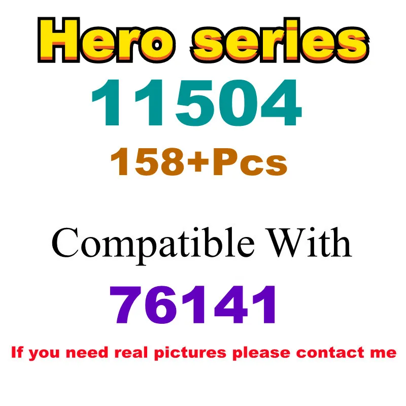 158Pcs 11504 Building Block Toy Hero Series 76141 Assembled Building Block Children's Toy Gifts
158Pcs 11504 Building Block Toy Hero Series 76141 Assembled Building Block Children's Toy Gifts