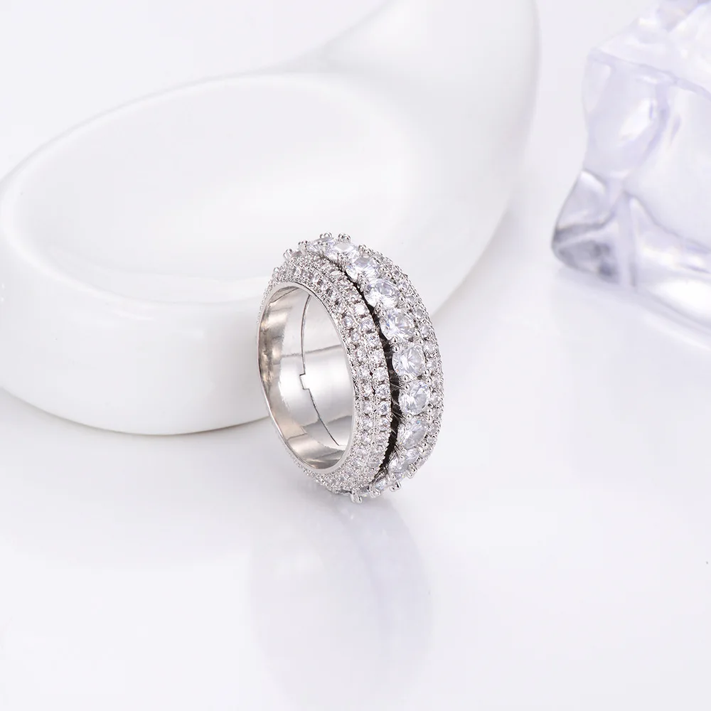 1 Hip Hop Rock Punk Iced Out Bling Rings AAA Zircon Rotatable Rings High Quality Charm Ring Hiphop Jewelry Gifts for Men Women
1 Hip Hop Rock Punk Iced Out Bling Rings AAA Zircon Rotatable Rings High Quality Charm Ring Hiphop Jewelry Gifts for Men Women