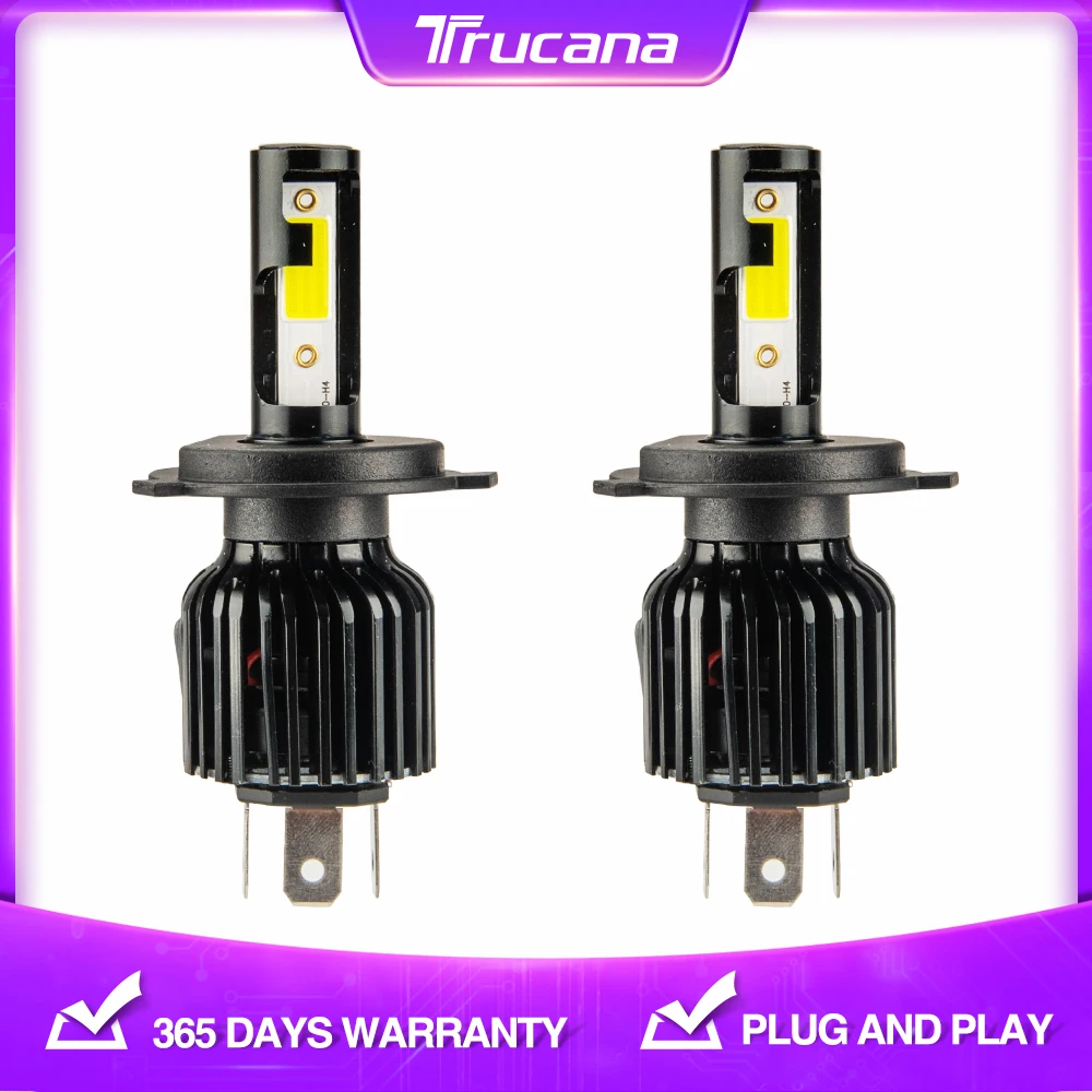 Trucana LED H4 Headlight Car Motorcycle H4 Bulbs 12V 52W 6000K 20000LM LED Car Bulbs Canbus Chip High Beam +Low Beam
Trucana LED H4 Headlight Car Motorcycle H4 Bulbs 12V 52W 6000K 20000LM LED Car Bulbs Canbus Chip High Beam +Low Beam