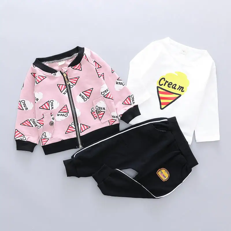 Children Boys Clothes Boys girls Baby Clothing Set High Quality Autumn kid Coat+ T-shirt +Pants 3PCS tracksuits Kids Outfits set 
Children Boys Clothes Boys girls Baby Clothing Set High Quality Autumn kid Coat+ T-shirt +Pants 3PCS tracksuits Kids Outfits set