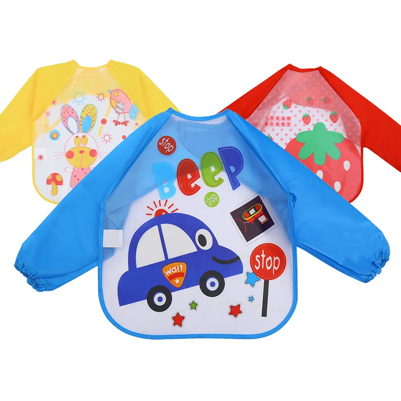 EVA Waterproof Toddler Bibs Cartoon Animal Feeding Baby Bibs Long Sleeve Back Tie Baby Feeding Apron For 1-5T Boys Girls
EVA Waterproof Toddler Bibs Cartoon Animal Feeding Baby Bibs Long Sleeve Back Tie Baby Feeding Apron For 1-5T Boys Girls