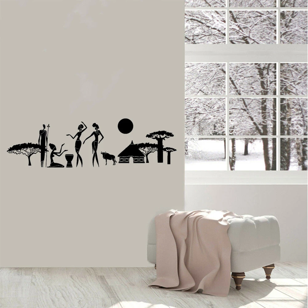 Afro Style Tribe Women Wall Decal Sticker Vinyl Woman Africa African Wall Stickers For Living Room Home Decor Mural DW10057
Afro Style Tribe Women Wall Decal Sticker Vinyl Woman Africa African Wall Stickers For Living Room Home Decor Mural DW10057