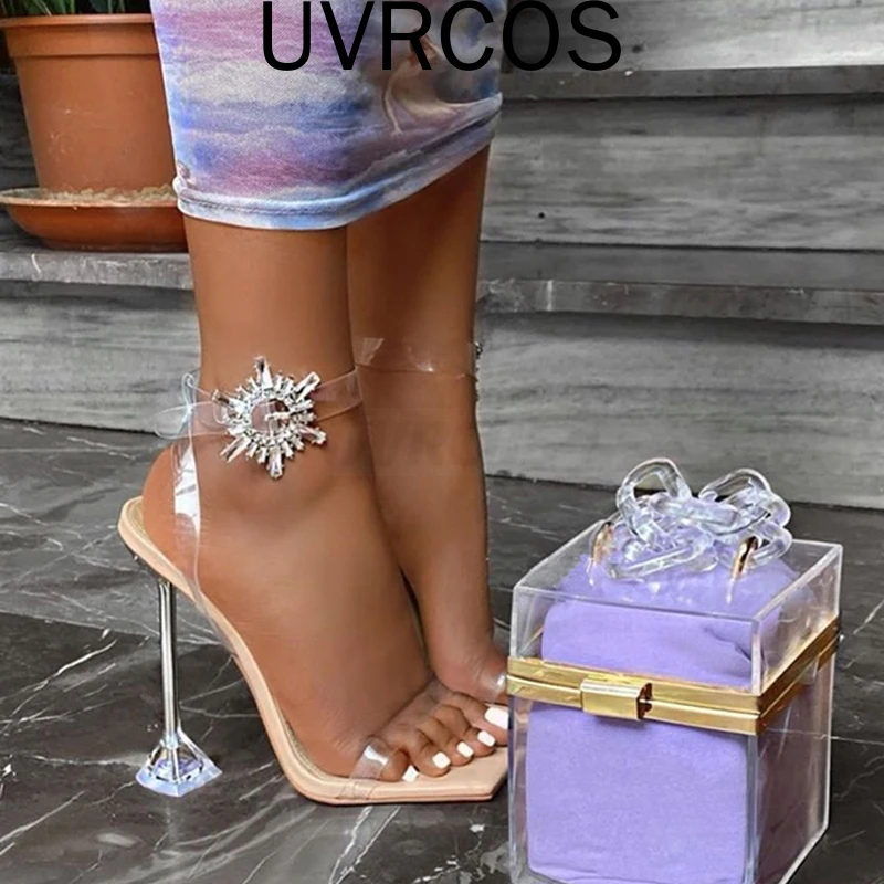 Sexy Party Women Sandals Ladies Thin Clear High Heels Sandals Open Toe Jelly Shoes Fashion Transparent Crystal Rhinestone Sandal
Sexy Party Women Sandals Ladies Thin Clear High Heels Sandals Open Toe Jelly Shoes Fashion Transparent Crystal Rhinestone Sandal