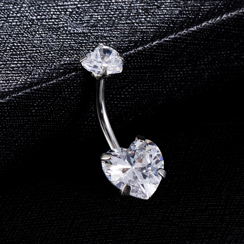 Surgical Steel Navel Belly Button Ring Barbell Zircon Heart Piercing Sexy Belly Bars Belly Button Rings Belly Piercing
Surgical Steel Navel Belly Button Ring Barbell Zircon Heart Piercing Sexy Belly Bars Belly Button Rings Belly Piercing