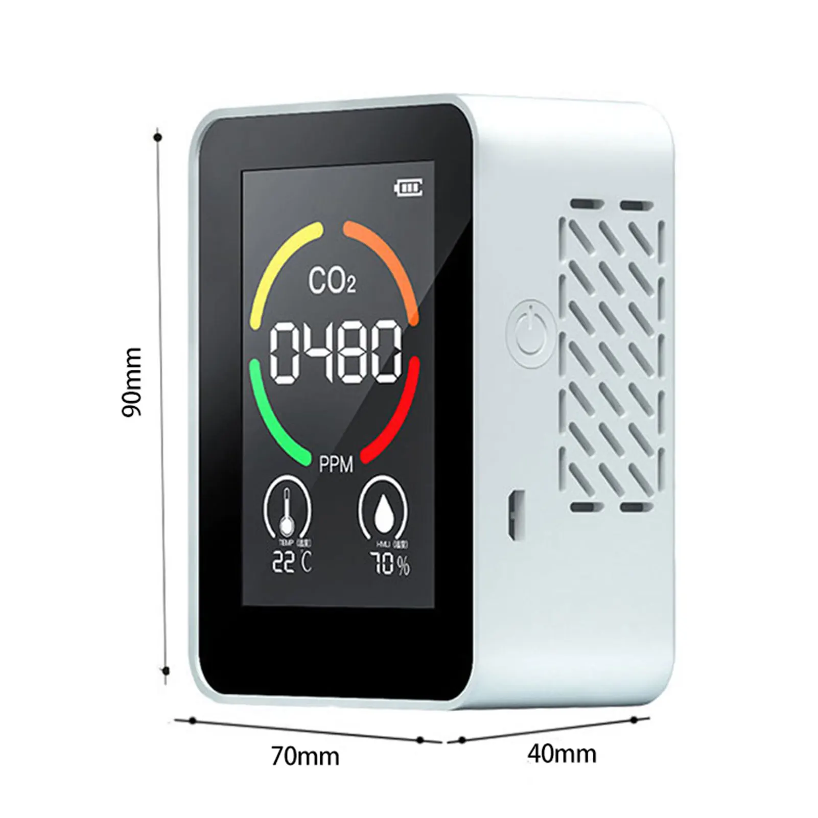 Portable CO2 Meter Air Quality Monitor Carbon Dioxide Detector Agricultural Production Greenhouse CO2 Sensor with LCD screen
Portable CO2 Meter Air Quality Monitor Carbon Dioxide Detector Agricultural Production Greenhouse CO2 Sensor with LCD screen