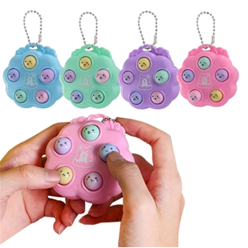 Cute Stress Relief Toys Whack A Mole Keychain Simple Dimple Fidget Board Portable Anti-stress Decompression Toy for Children
Cute Stress Relief Toys Whack A Mole Keychain Simple Dimple Fidget Board Portable Anti-stress Decompression Toy for Children