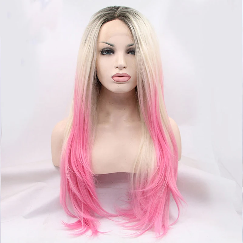 Synthetic Lace Front Wig Pink Blonde Ombre Lolita Wigs For Black Women Cosplay Long Wavy Frontal Heat Resistant Fiber Hair
Synthetic Lace Front Wig Pink Blonde Ombre Lolita Wigs For Black Women Cosplay Long Wavy Frontal Heat Resistant Fiber Hair