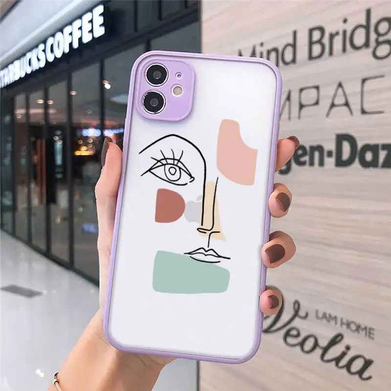 design line art human face Graffiti Phone Cases Matte Transparent for iPhone 7 8 11 12 s mini pro X XS XR MAX Plus cover funda
design line art human face Graffiti Phone Cases Matte Transparent for iPhone 7 8 11 12 s mini pro X XS XR MAX Plus cover funda