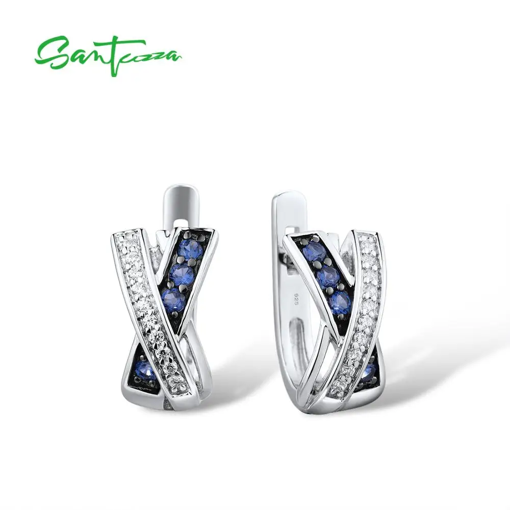 SANTUZZA Silver Earrings For Women 925 Sterling Silver Earrings Silver 925 with Stones Cubic Zirconia brincos Fashion Jewelry
SANTUZZA Silver Earrings For Women 925 Sterling Silver Earrings Silver 925 with Stones Cubic Zirconia brincos Fashion Jewelry