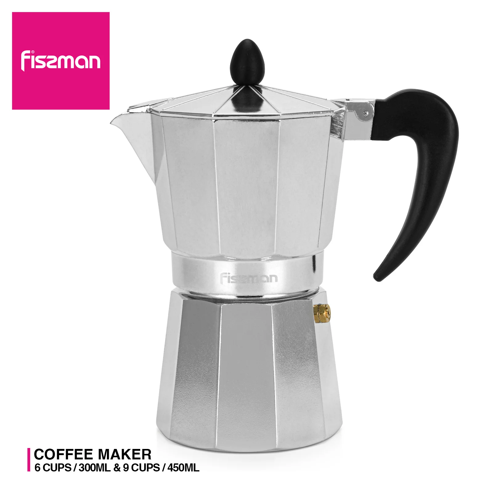 FISSMAN Coffee Pot Stove Espresso Maker Latte Mocha Aluminum Coffee Maker Kitchen Tools
FISSMAN Coffee Pot Stove Espresso Maker Latte Mocha Aluminum Coffee Maker Kitchen Tools