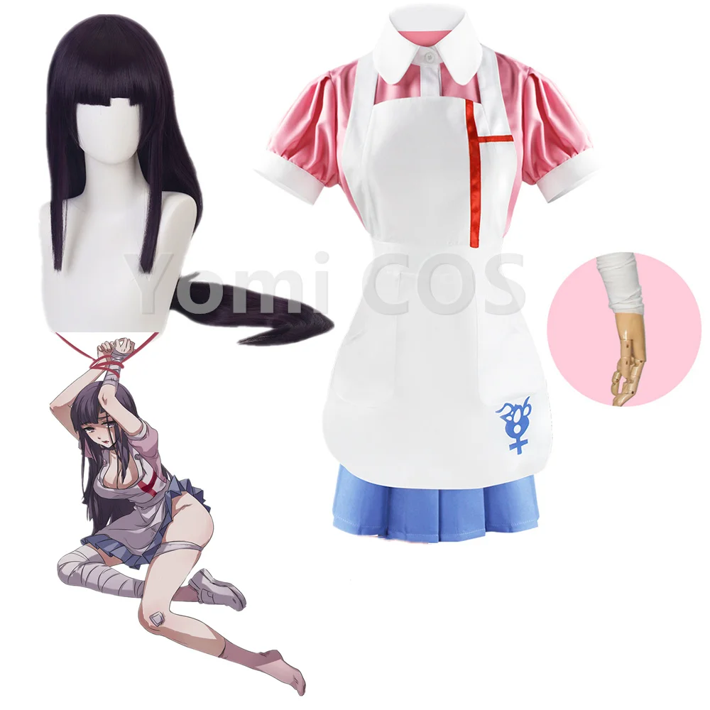 Danganronpa Game Mikan Tsumiki Cosplay Costume Halloween Carnival Anime Ultimate Nurse Funny Costume Cafe Maid Uniform for Women
Danganronpa Game Mikan Tsumiki Cosplay Costume Halloween Carnival Anime Ultimate Nurse Funny Costume Cafe Maid Uniform for Women