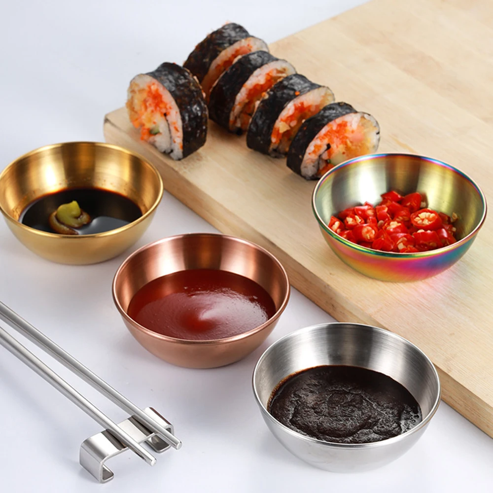 Dish Appetizer Serving Tray Stainless Steel Sauce Dishes Spice Plates Plates Spice Dish Plate Kitchen Tableware Food Container 
Dish Appetizer Serving Tray Stainless Steel Sauce Dishes Spice Plates Plates Spice Dish Plate Kitchen Tableware Food Container
