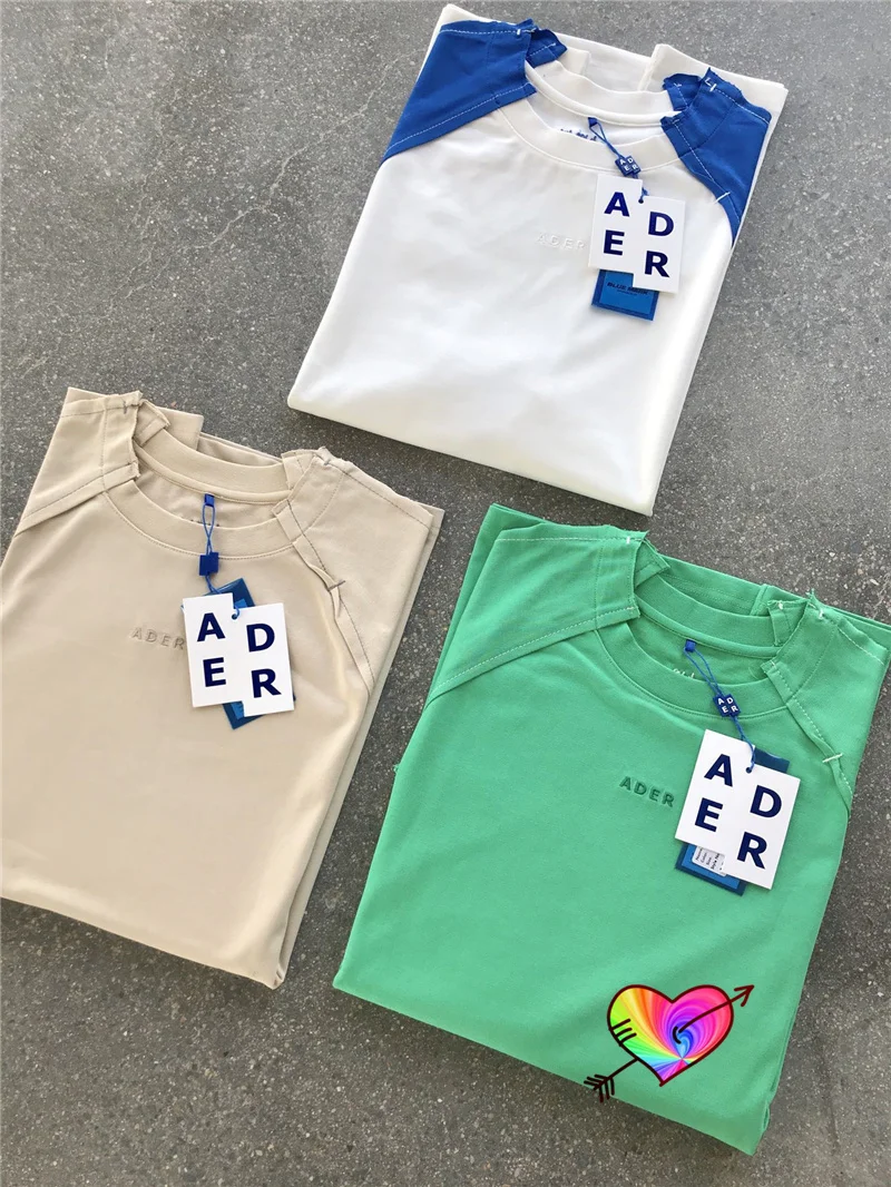 ADER ERROR Patchwork T-shirt Men Women 1:1 High Quality ADER Embroidery Adererror Tee External Suture Tops Short Sleeve
ADER ERROR Patchwork T-shirt Men Women 1:1 High Quality ADER Embroidery Adererror Tee External Suture Tops Short Sleeve