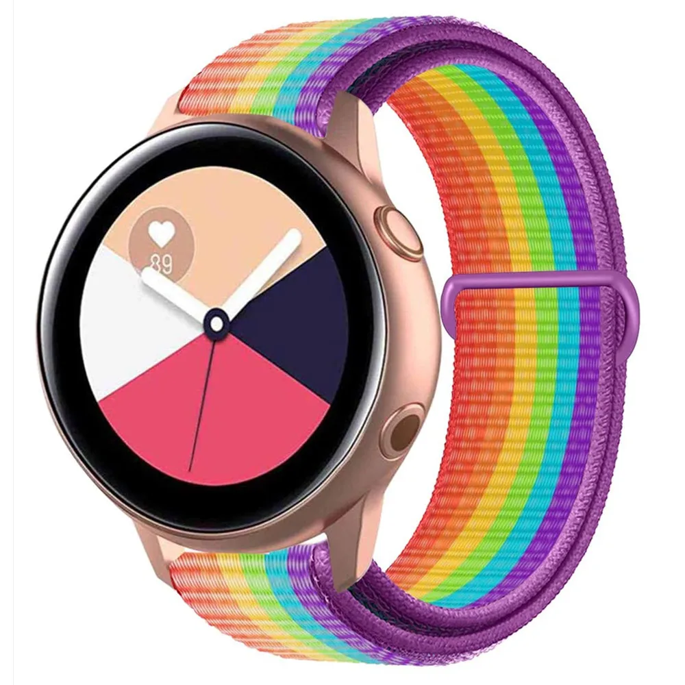 20mm/22mm Strap for Samsung active Gear S3 Frontier 42/46 mm GT2 3 Nylon bracelet Galaxy Watch 46mm/42mm Huawei watch GT 2 band
20mm/22mm Strap for Samsung active Gear S3 Frontier 42/46 mm GT2 3 Nylon bracelet Galaxy Watch 46mm/42mm Huawei watch GT 2 band