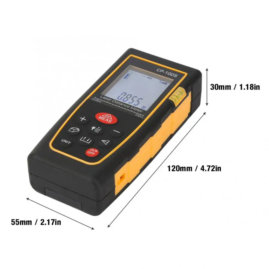 CP-100S Laser Distance Meter 100m Measuring Range Rangefinder Laser Distance Meter Electronic Ruler Ruler Test Tool
CP-100S Laser Distance Meter 100m Measuring Range Rangefinder Laser Distance Meter Electronic Ruler Ruler Test Tool