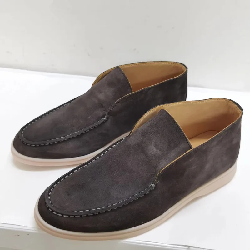 High Top Kidsuede Women Shoes Ronud Toe Cozy Real Leather Slip-On Shoes Woman Loafers Walking Casual Shoes Female Footwear 2021
High Top Kidsuede Women Shoes Ronud Toe Cozy Real Leather Slip-On Shoes Woman Loafers Walking Casual Shoes Female Footwear 2021