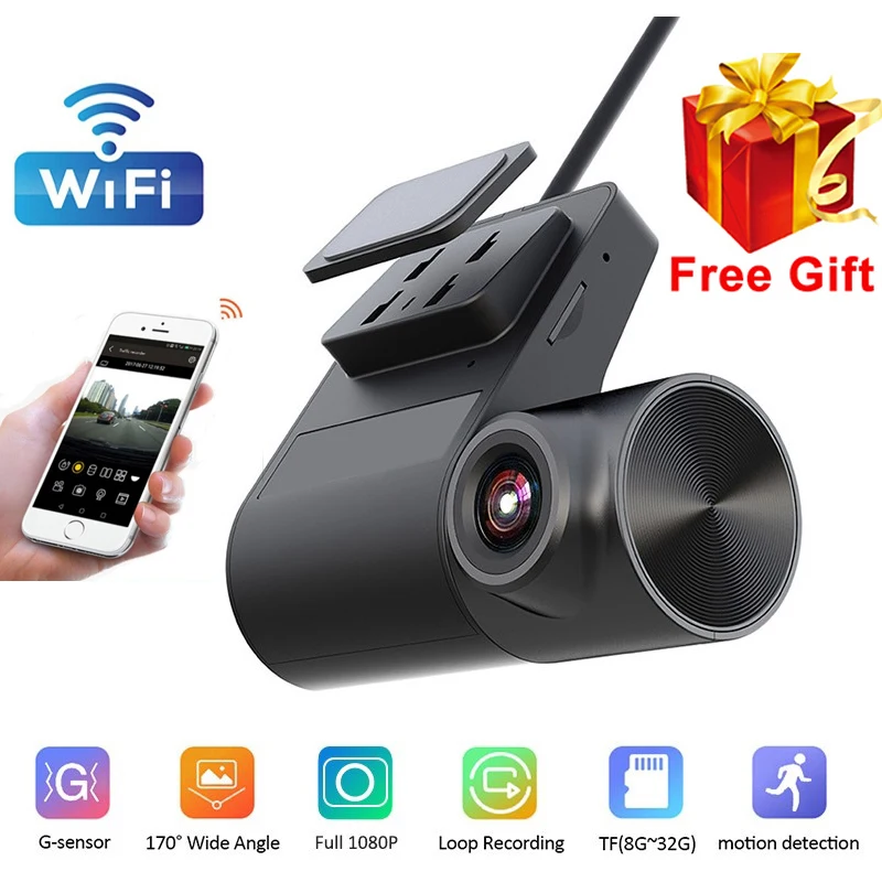 1080P Dash Cam WIFI Car DVR Dash Camera G Sensor Android DVR Car Recorder Dashcam Night Version Loop Recording Video Recorder
1080P Dash Cam WIFI Car DVR Dash Camera G Sensor Android DVR Car Recorder Dashcam Night Version Loop Recording Video Recorder