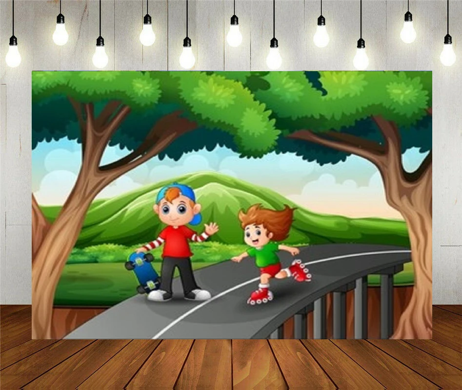 Реквизит для фотостудии счастливые дети катаются на роликах и скейтборде детские украшения на день рождения
Реквизит для фотостудии счастливые дети катаются на роликах и скейтборде детские украшения на день рождения