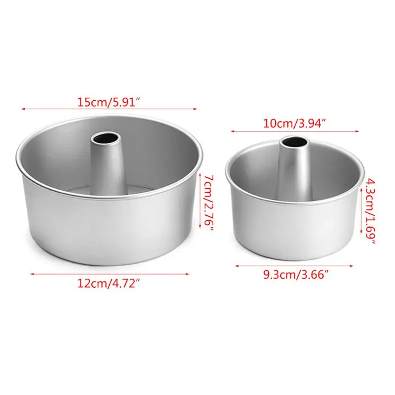 4inch 6inch Aluminum Alloy Round Chiffon Cake Pan Removable Bottom Hollow Chimney Cake Mold DIY Baking Cake Tools 
4inch 6inch Aluminum Alloy Round Chiffon Cake Pan Removable Bottom Hollow Chimney Cake Mold DIY Baking Cake Tools