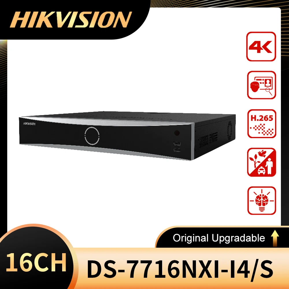 Оригинальный английский Hikvision DS-7732NXI-I4/S 32Ch 1.5U AcuSense 4K сетевой видеорегистратор
Оригинальный английский Hikvision DS-7732NXI-I4/S 32Ch 1.5U AcuSense 4K сетевой видеорегистратор