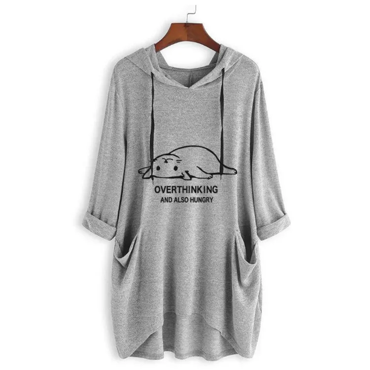 New Hoodie Street Clothing European and American Loose Long Sleeves Cat Print Hooded Sweatshirt Women's Wear
New Hoodie Street Clothing European and American Loose Long Sleeves Cat Print Hooded Sweatshirt Women's Wear