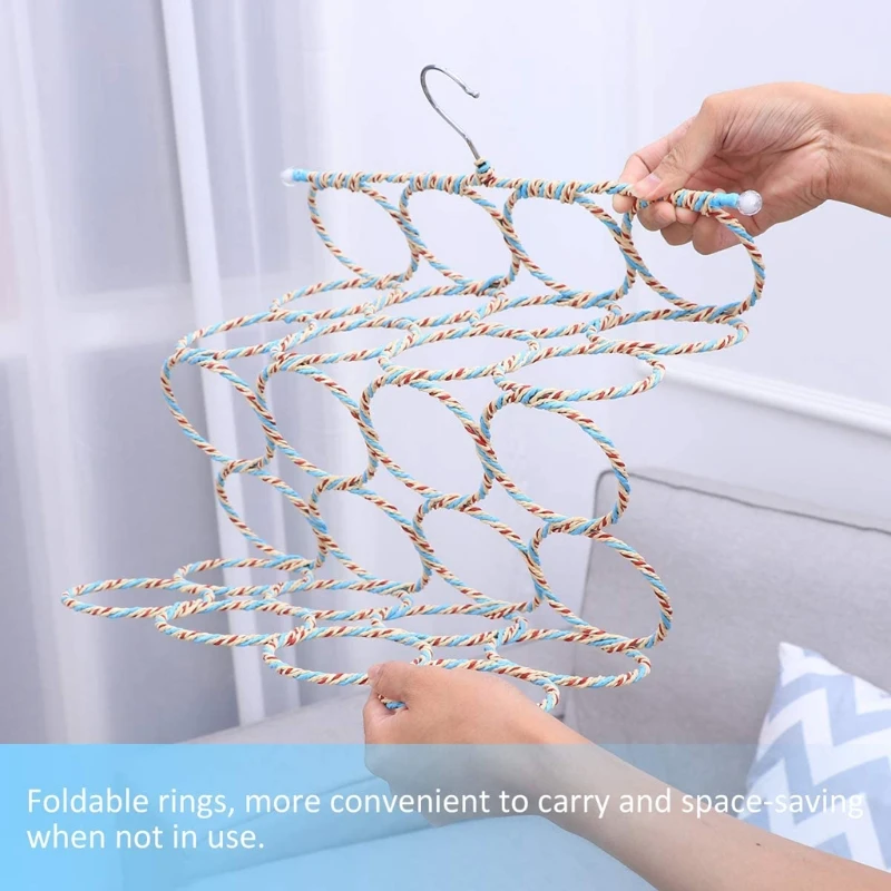 1Pc Scarf Hanger Organizer Holder Multifunctional 28 Count Loops Scarf Racks Tie Racks Closet Organizer Colors Random
1Pc Scarf Hanger Organizer Holder Multifunctional 28 Count Loops Scarf Racks Tie Racks Closet Organizer Colors Random