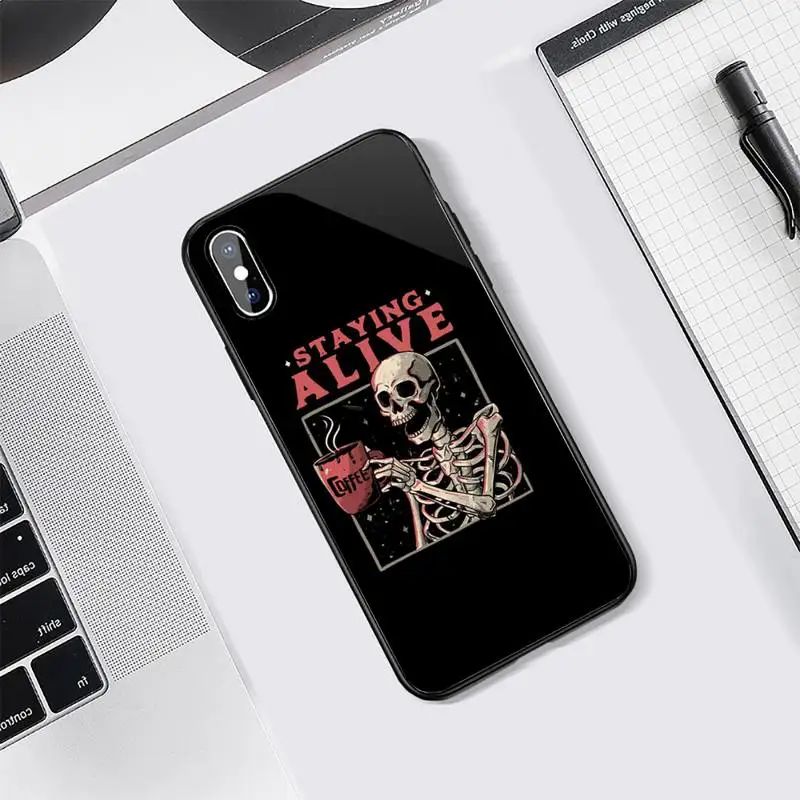 Latte coffee Skull Tattoo Phone Case Tempered glass For iphone 5C 6 6S 7 8 plus X XS XR 11 PRO MAX
Latte coffee Skull Tattoo Phone Case Tempered glass For iphone 5C 6 6S 7 8 plus X XS XR 11 PRO MAX