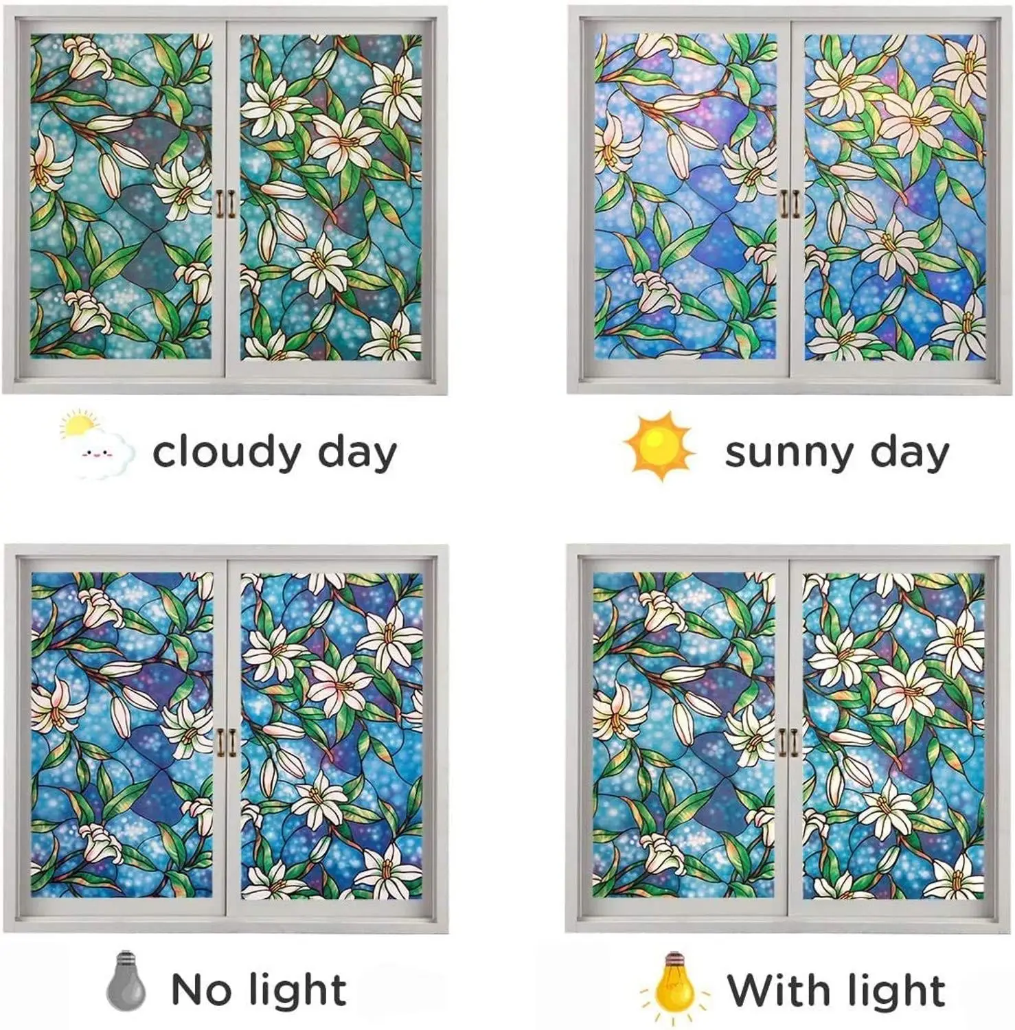 BUNPIG Stained Privacy Window Film Non-Adhesive Frosted Magnolia Glass Film Decorative Static Cling Window Sticker for Home
BUNPIG Stained Privacy Window Film Non-Adhesive Frosted Magnolia Glass Film Decorative Static Cling Window Sticker for Home