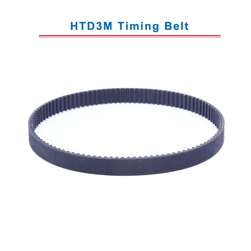 

HTD3M Timing Belt with circular teeth 3M-345/348/351/354/357/360/363/366/369/372 teeth pitch 3mm belt width 10/15 mm