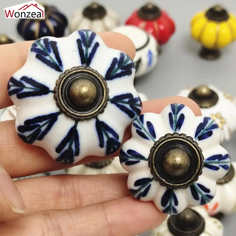 5PCS Pumpkin Ceramic Handles 33mm Wardrobe Drawer Knobs Cupboard Door Cabinet Handles With Screws Kitchen Hardware
5PCS Pumpkin Ceramic Handles 33mm Wardrobe Drawer Knobs Cupboard Door Cabinet Handles With Screws Kitchen Hardware
