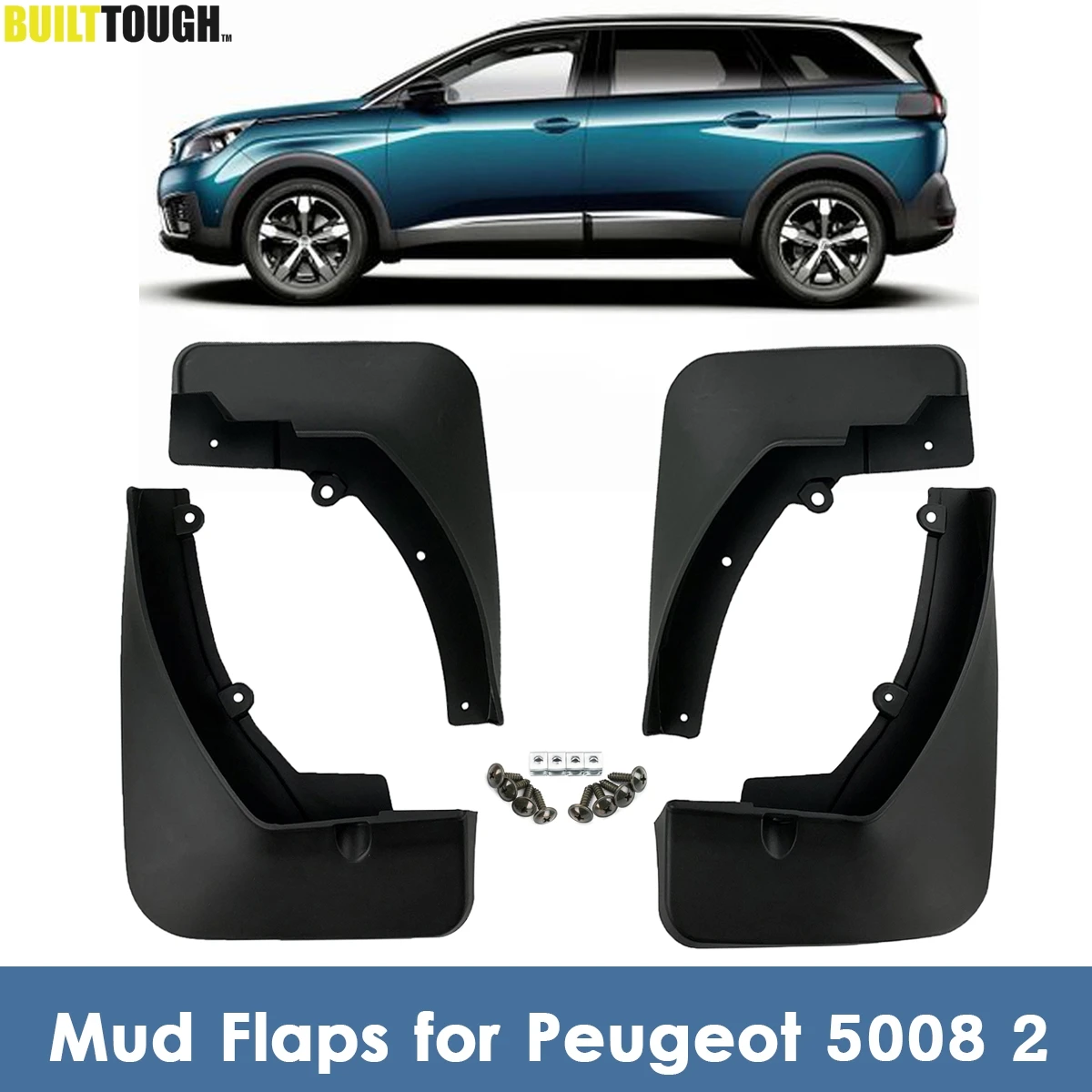 Брызговики для Peugeot 5008 Mk2 2 2017 2018 2019 грязевые щитки брызговики передние и задние OE