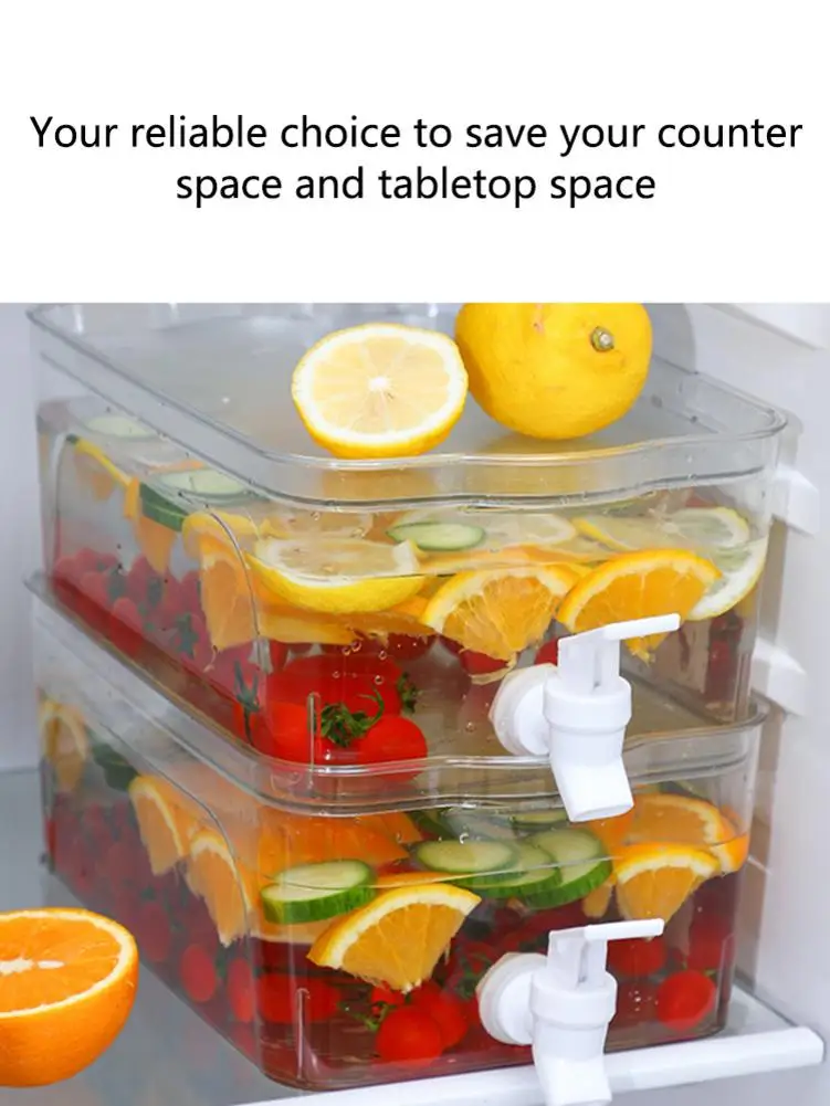 Cold Water Kettle Beverage Dispenser Fridge Water Jug Refrigerator Drink with Spigot Drink Container Home Fridge Bottle Maker
Cold Water Kettle Beverage Dispenser Fridge Water Jug Refrigerator Drink with Spigot Drink Container Home Fridge Bottle Maker